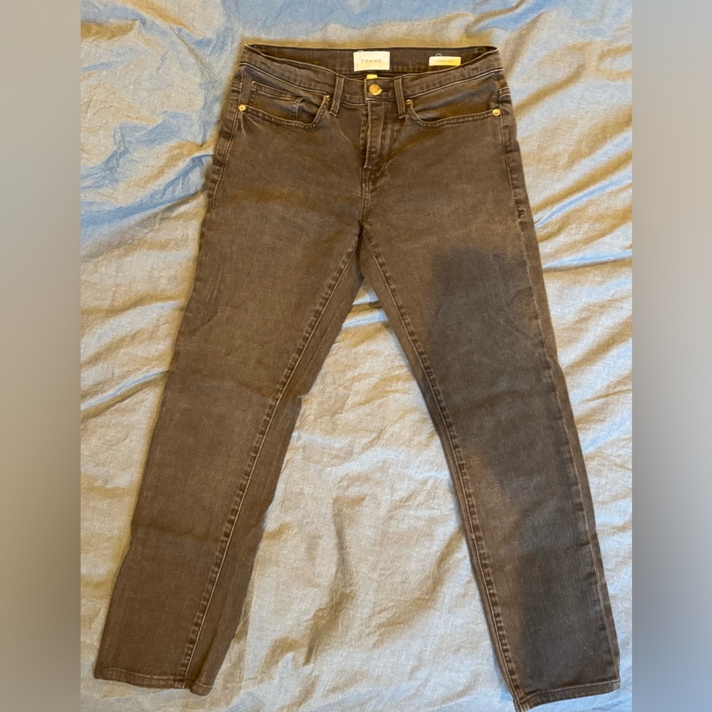 FRAME Men’s L’Homme Slim Jeans Faded Black